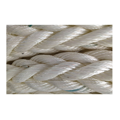 White Nylon Floating Mooring Line , Large Ships Mooring Ropes With Marker Yarn